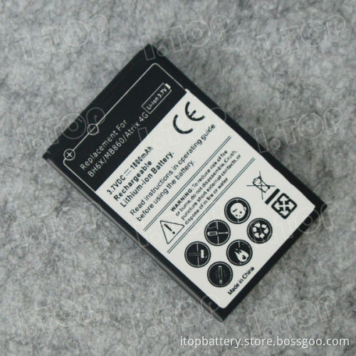 Factory Price 1800mAh BH6X Battery Replacement For Motorola MB860 Atrix 4G Battery